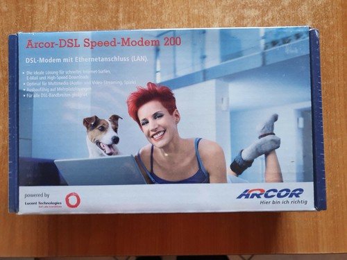 Arcor dsl speed modem - speed, 200